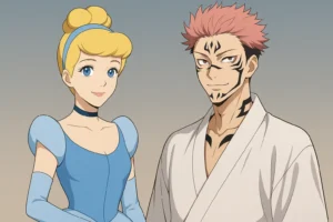 Fanart de Sukuna y Cenicienta, los opuestos se atraen: Así es el resultado