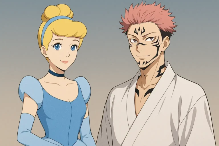 Fanart de Sukuna y Cenicienta, los opuestos se atraen: Así es el resultado