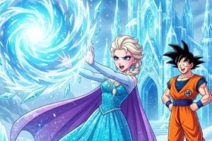 Dragon Ball – Fanart: ¿Podría ser el personaje de Elsa una Saiyayin?