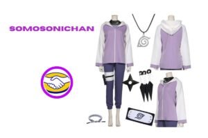 Adquiere tu Cosplay de Hinata en su versión adolescente, chaqueta y accesorios varios