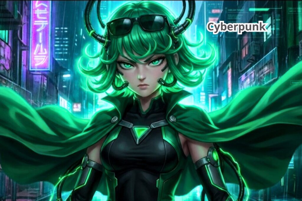 Tatsumaki en un universo de Cyberpunk