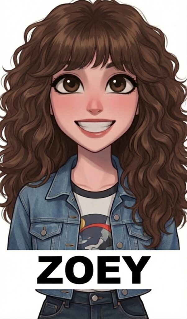 Zoey con look largo y esponjado