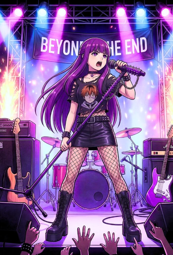 Así se ve Fern como una estrella del rock